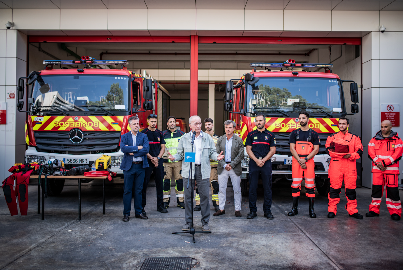 Málaga refuerza su servicio de bomberos. Imagen proporcionada por el Ayuntamiento de Málaga.